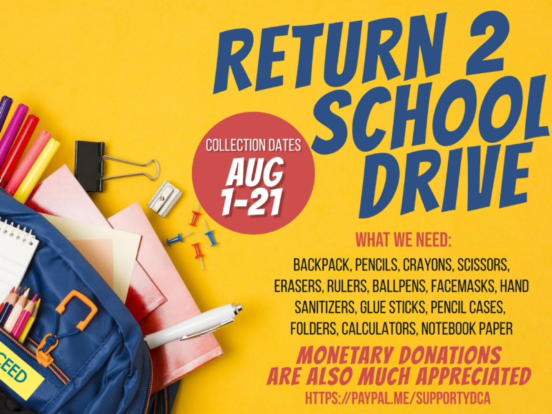 ydca back to school drive